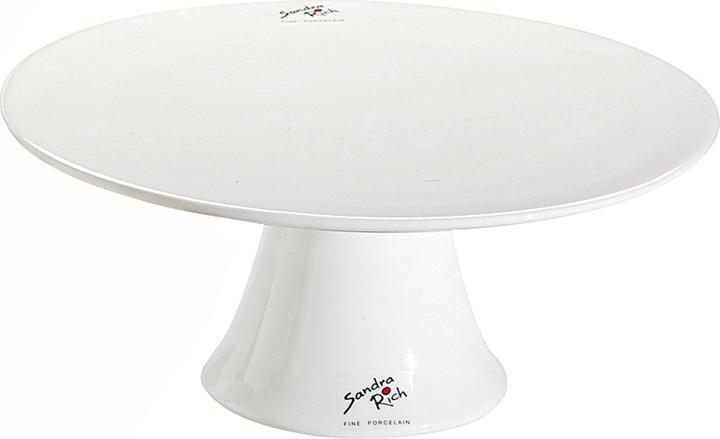 Produktbild Sandra Rich Tortenplatte auf Fuss Porzellan 12,5cm Ø30cm weiss