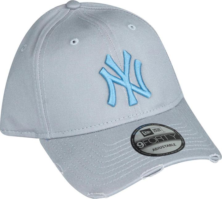 Actual product image New Era 9Forty Strapback Cap - Distressed Ny Yankees Grey