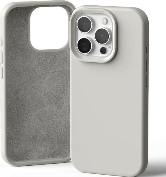 Actual product image Silicone iPhone 16 Pro 6.3" kamienny/stone (Apple iPhone 16 Pro)