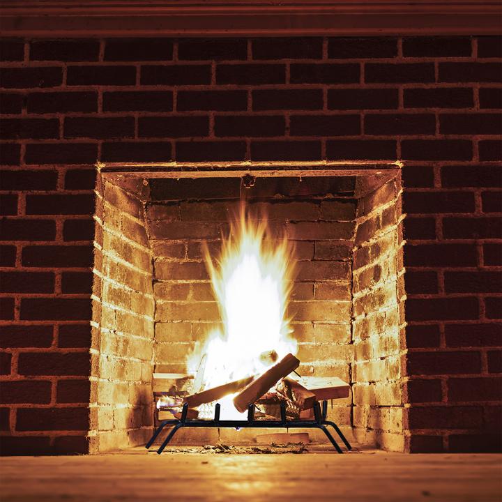 Actual product image Relaxdays Fireplace Grate With Feet (58 x 28 x 16 cm)