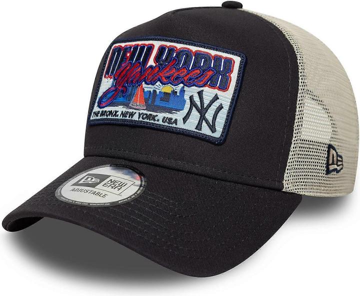 New Era A-Frame Trucker Cap - MLB Patch New York Yankees (One Size)