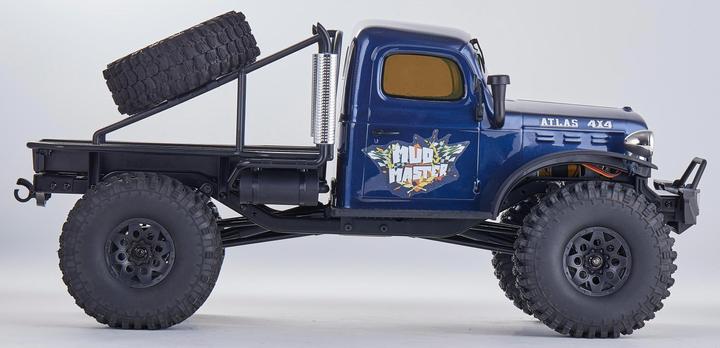 Immagine prodotto RocHobby Scala Crawler Atlas Mud Master 4WD Blu, ARTR, 1:10 (RTR pronto all'uso)