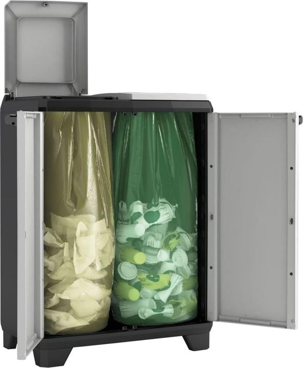 Immagine prodotto Keter Armadio per il riciclaggio Split Premium in plastica nera 220 l (220 l)
