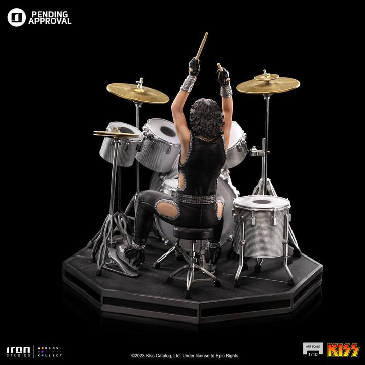 Actual product image Iron Studios Kiss Art Scale Statue 1/10 Peter Criss Limited Edtition 22 cm