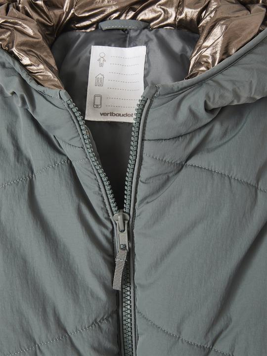 Actual product image Vertbaudet Girls' light quilted coat with hood, recycled polyester padding (86)