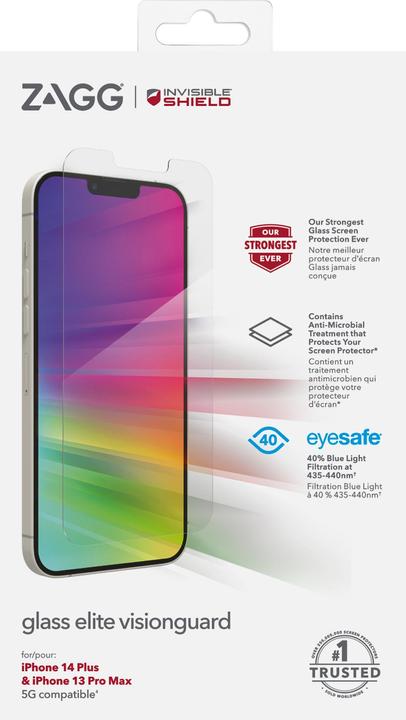Immagine prodotto InvisibleShield Vetro Elite VisionGuard+ (1 Pezzo/i, Apple iPhone 13 Pro Max)