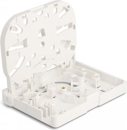 Produktbild Delock LWL Anschlussdose zur Wandmontage für 2 x SC Simplex oder LC Duplex weiss (Spleissbox)
