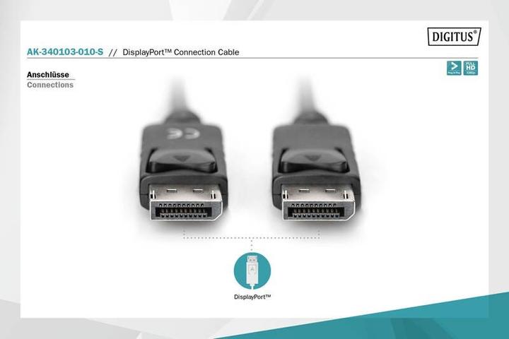 Produktbild Digitus DisplayPort — DisplayPort (1 m, DisplayPort)