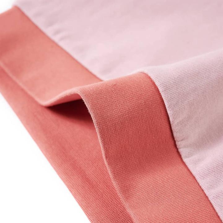 Actual product image VidaXL Children's sweatshirt with colour block Pink 140,Material: 80 (140)
