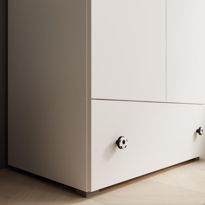 Produktbild ADRK Furniture Schrank Emily mit Drehtüren und einem griff in Form eines Balls (80 cm)