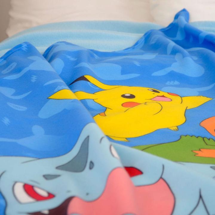 Image du produit Herding Pokemon couverture polaire Starter Pokemon 130 x 160 cm (130 x 160 cm)