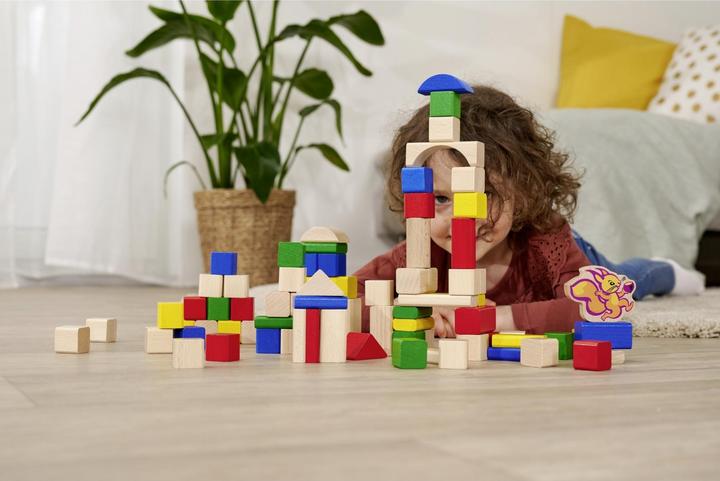 Actual product image Eichhorn Wooden building blocks 75 years