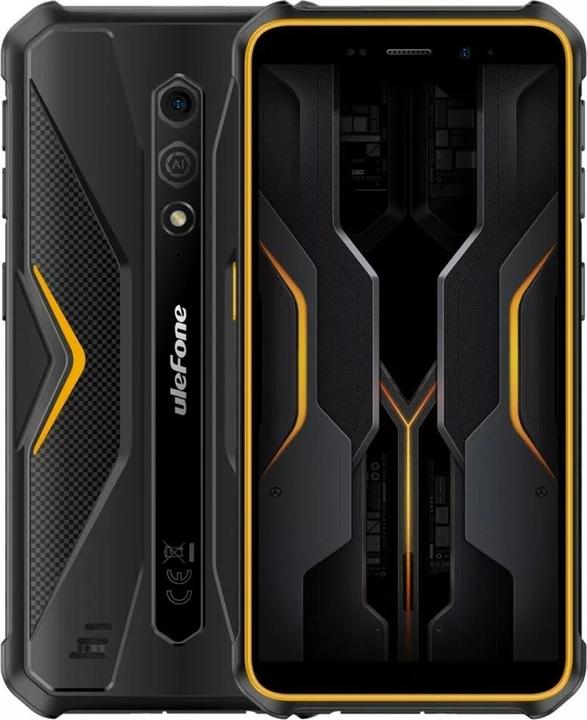 Image du produit Ulefone Smartphone Armor X12 Pro 4GB/64GB (etwas orange) ohne Ladegerät (64 Go, Noir, Orange, 5.45", Double SIM, 4G)