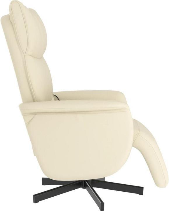 Produktbild VidaXL Massagesessel mit Fussteil Creme Kunstleder,Farbe