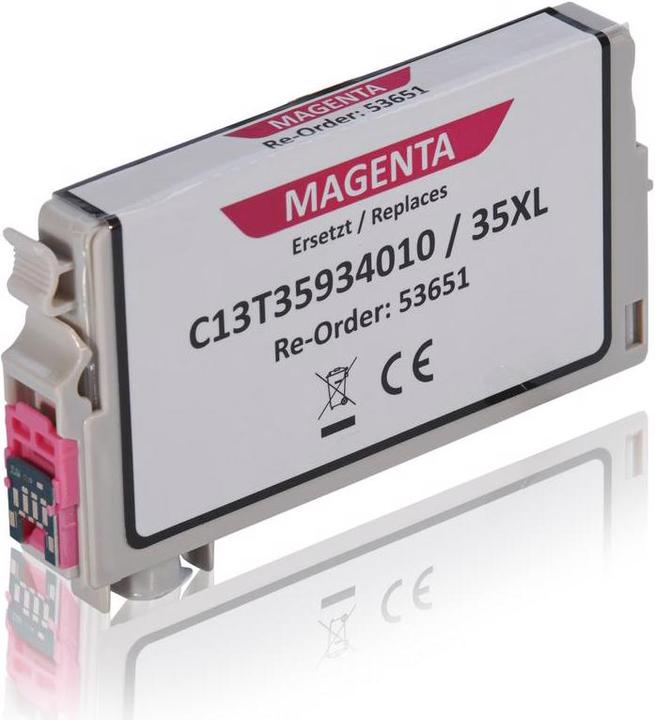 Actual product image Inkadoo Printer cartridges compatible with Epson C13T35934010 / 35XL ink cartridge, magenta magenta (M)