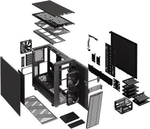 Actual product image Fractal Define 7 PCGH - FD-C-DEF7A-11 (mATX, ITX, ATX, E-ATX)