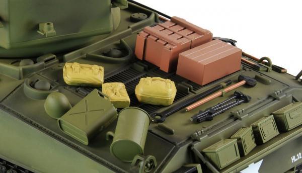 Actual product image Heng Long Tank Sherman U.S. M4A3 2.4 GHz (RTR Ready-to-Run)