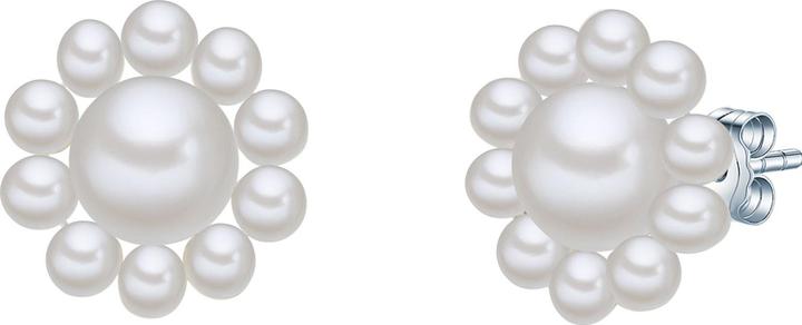 Immagine prodotto Valero Pearls Donna Fiore in argento Sterling Perle d'acqua dolce coltivate argento - 24395 (Argento 925)