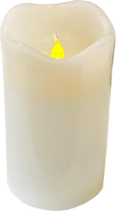 Mojawo LED Wachs Kerzen weiss Ø9cm x 7,5cm mit Timerfunktion
