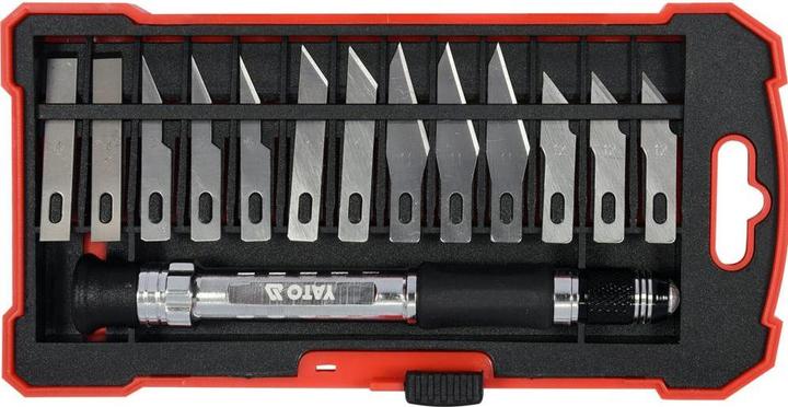 Produktbild Yato Schnitzmesserset 14 teilig Premiumausführung (Cutter)