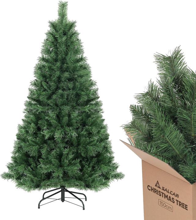 Salcar Künstlicher Weihnachtsbaum mit Metallständer (150 cm)