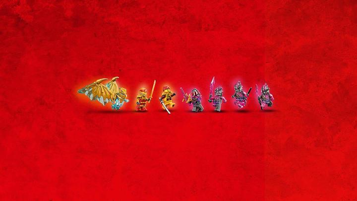 Actual product image LEGO Kai's gold dragon raider (71773, LEGO Ninjago)