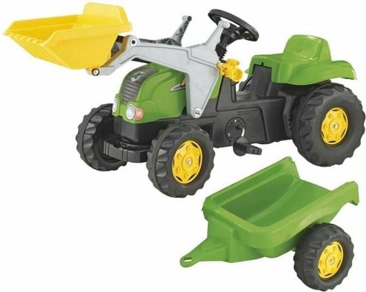 Image du produit Rolly Toys tracteur rollyKid-X avec chargeur et remorque