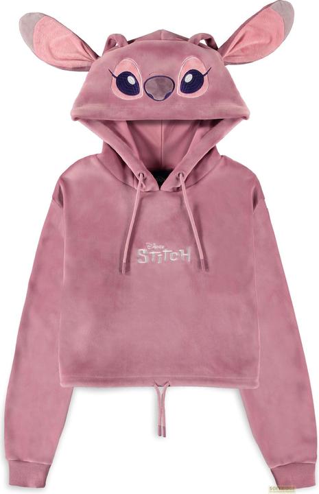 Difuzed Lilo & Stitch - Angel Cropped Hoodie - S (S)