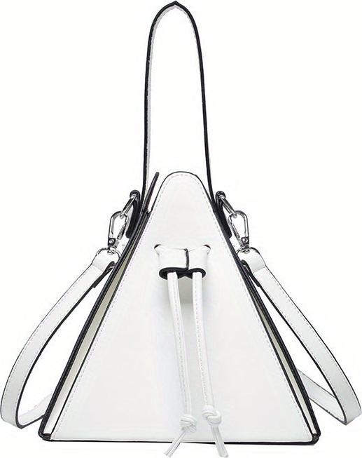 Only-Bags.Store Mini Drawstring Bag, Solid Color Crossbody Bag, Kunstleder Clutch Purse