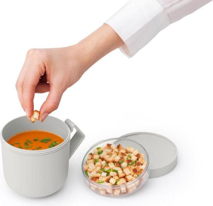Actual product image Brabantia Make & Take soup container 600 ml, light grey