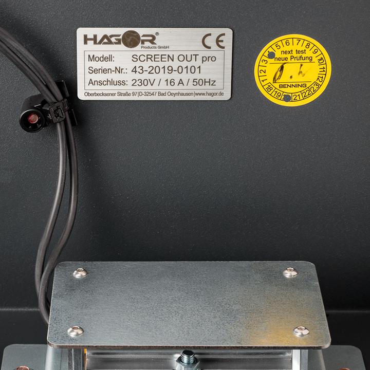 Image du produit Hagor ScreenOut Eco Kiosk XXL - Installation pour kiosque - verrouillable - acier, laminé