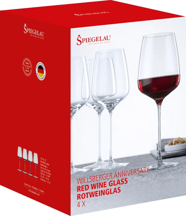 Image du produit Spiegelau Anniversaire de Willsb. (51 cl, 4 Verres, Verres à vin rouge)