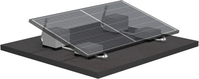 Actual product image Solar-Pac Montagekit Flachdach 1150 mm für 1 Modul max (Solar system mounting material)