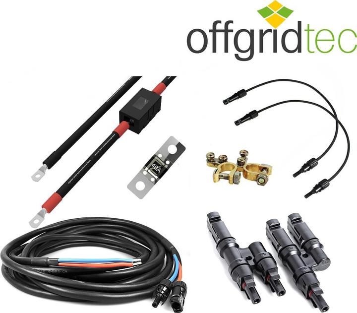 Produktbild Offgridtec MobileBlack L 310W Wohnmobil Solaranlage 30A MPPT DUO Laderegler OLP PERC Solarmodul (300 W)