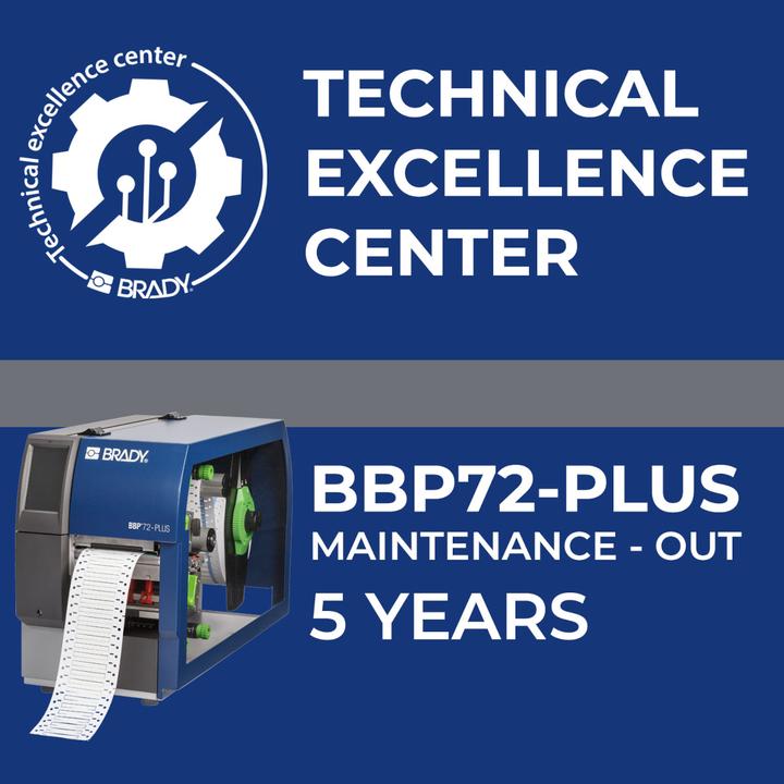 Actual product image Brady Service contract BBP72+ (60 months)