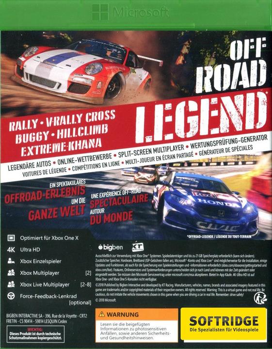 Image du produit Bigben V-Rally 4, Xbox One (Xbox One X, Xbox Series X, EN)