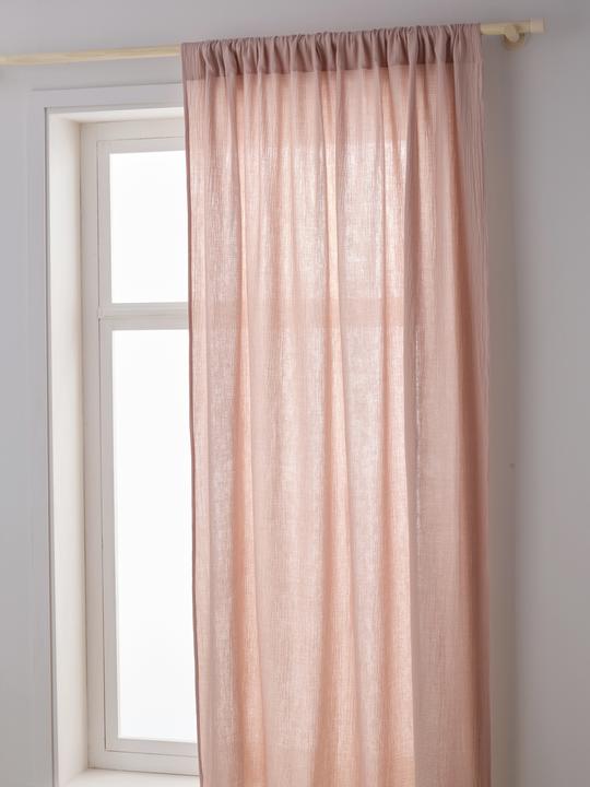 Image du produit Vertbaudet Rideau de chambre d'enfant en mousseline, cordon de serrage (140 x 260 cm)
