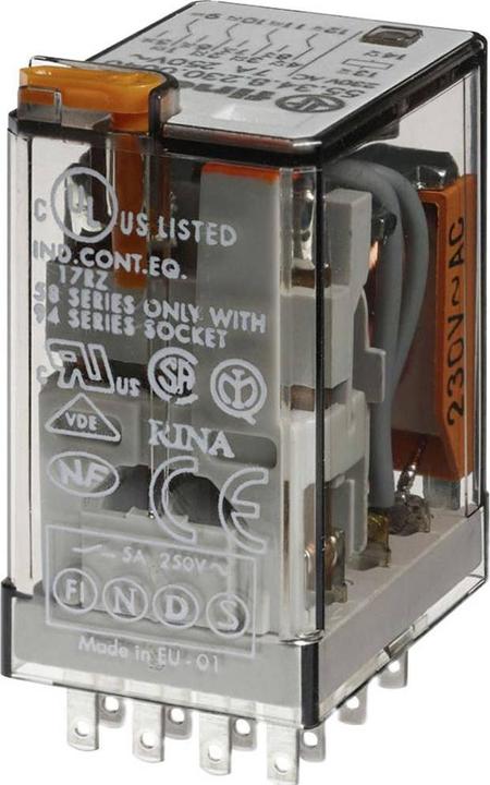 Produktbild Finder 55.34.8.110.0054 Steckrelais 110 V/AC 7 A 4 Wechsler 1 St.