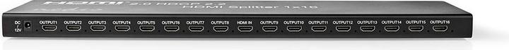 Produktbild Nedis HDMI Splitter| 2 x 8-Port| Eingang| USB A Buchse 16x Ausgang|
