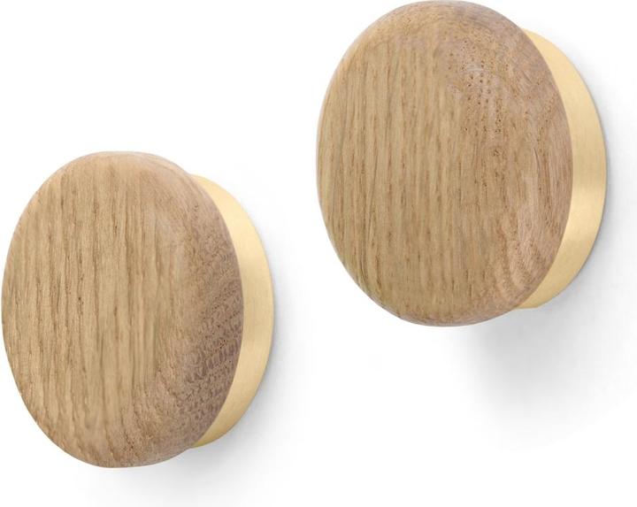 Actual product image ChiCura Magnetic dots oak - Set of 2 (4 x 4 cm)