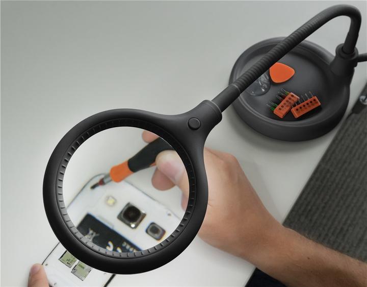 Image du produit Goobay Lampe loupe sur pied/à pince (480 lm)