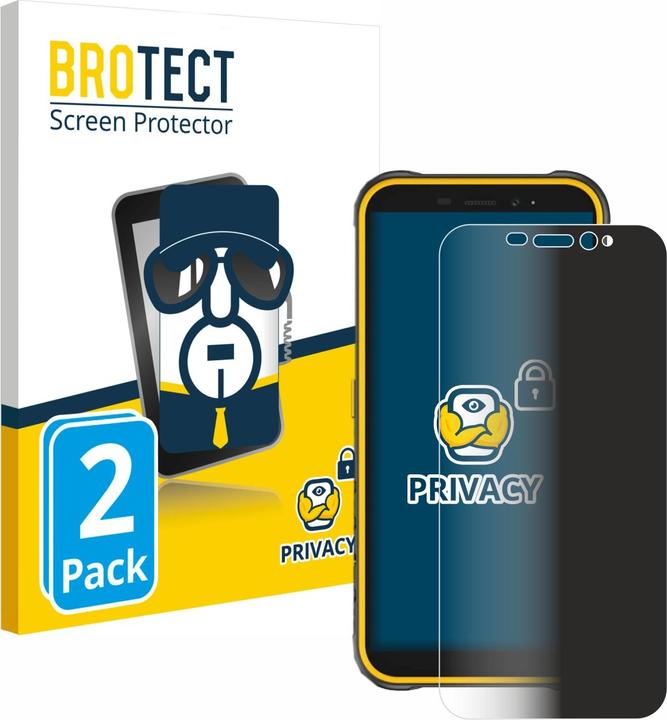 Productafbeelding BROTECT Sichtschutzfolie Anti-Spy Privacy Folie Blaulicht-Schutz (2 Stuk, Ulefone Armor X8)