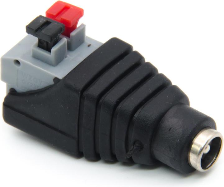 Actual product image Purecrea DC socket Female Barrel Jack 5.5mm / 2.1mm with spring clips