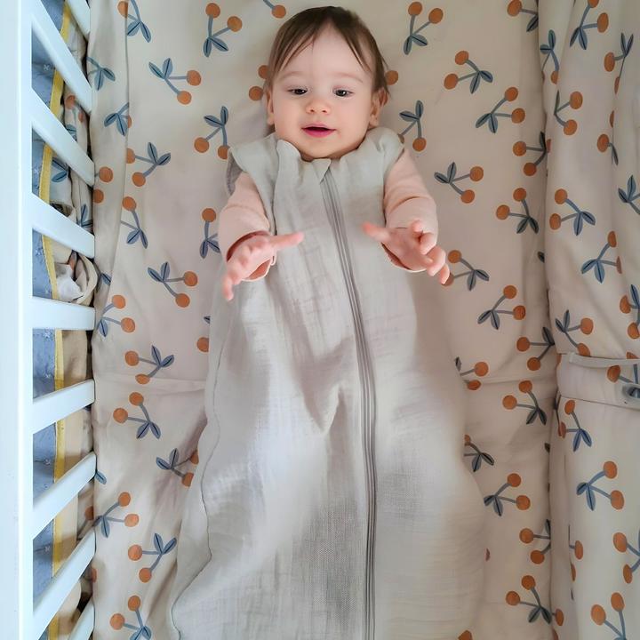 Actual product image Makian Schlafsäcke Musselin-Schlafsack - Beige - Gr. 60 cm (110 cm, 1.0 TOG, Summer)