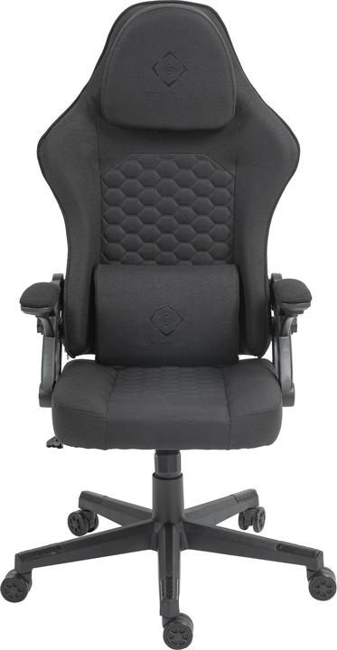 Deltaco DC130 Gamingstuhl Soft Woven Mesh, schwarz