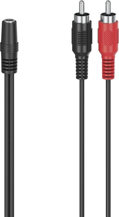 Hama Adattatore audio, 2 spine cinch - spinotto jack 3,5 mm stereo