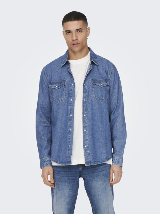 Immagine prodotto Only & Sons Camicia di jeans (L)