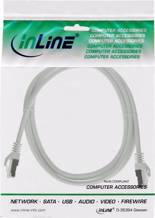 Produktbild InLine Patchkabel (SF/UTP, CAT5e, 0.25 m)