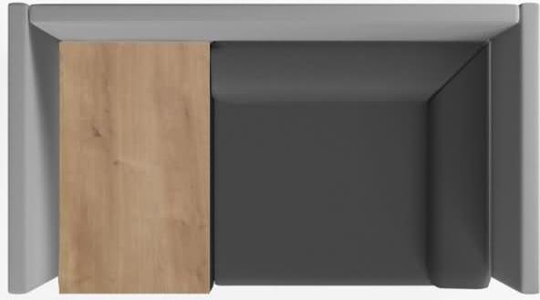 Produktbild Rocada Besprechungsecke Soft Seating schwarz, grau grau Stoff