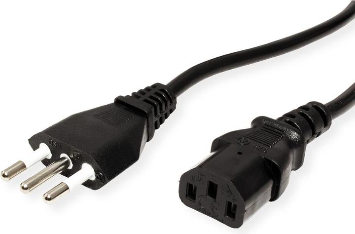Image du produit Value Câble d'alimentation CEI 23-50 (M) à IEC 60320 C13 droit (1.80 m)